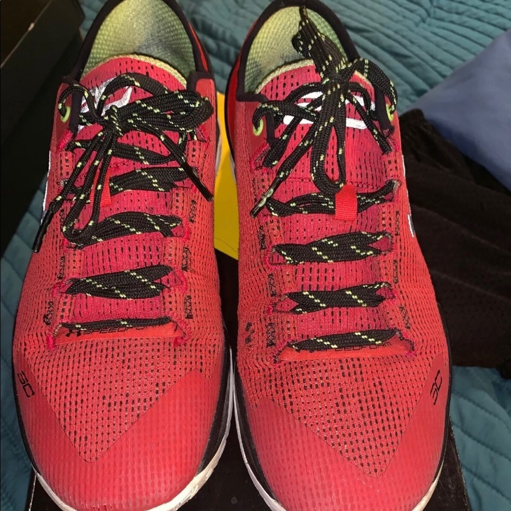 Under Armour Curry 2 Low Rocket Red Black